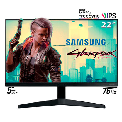 Monitor GAMER Samsung LF22T350FHLXPE 22' IPS 75hz 5MS Full HD HDMI VGA