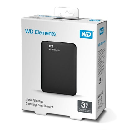 Disco duro externo Portable Western Digital Elements 3tb  WDBU6Y0030BBK-WESN Disco HDD externo