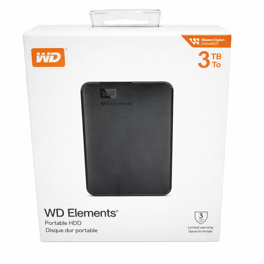 Disco duro externo Portable Western Digital Elements 3tb  WDBU6Y0030BBK-WESN Disco HDD externo