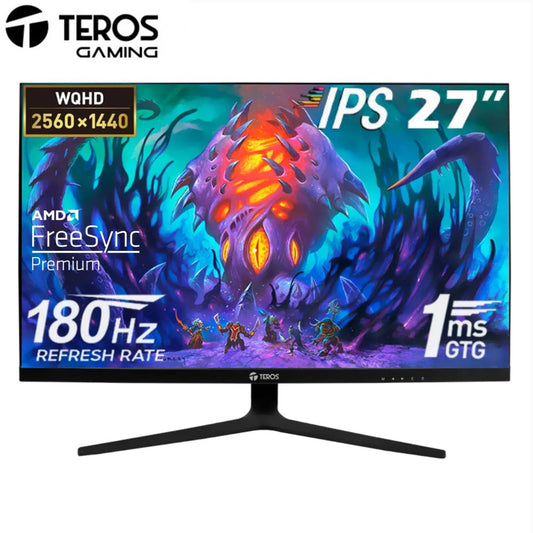 Monitor GAMER Teros 2769G 27' 2K IPS 180Hz 1MS 1440p FREESYNC