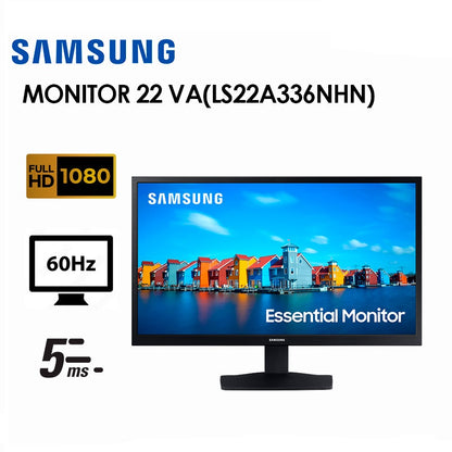 Monitor Samsung LS22A33 22' FULL HD  WIDE 60HZ FHD 5MS HDMI VGA