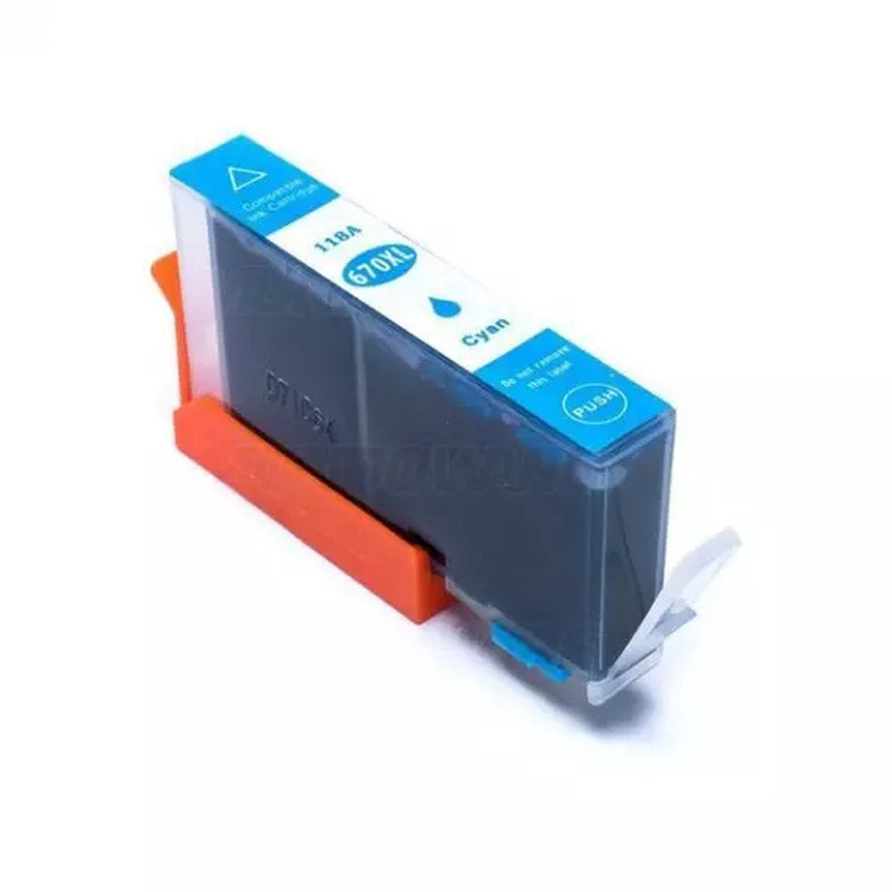 Cartucho HP 670 670XL TINTA HP 670 670XL compatible 3525 4615 4625 5525 6526 INDIVIDUAL
