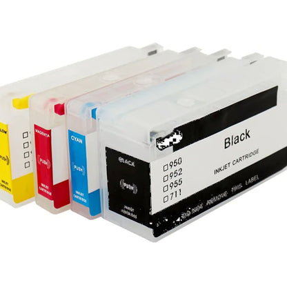 Cartucho 711XL RECARGABLES IMPRESORA Designjet T120 T520 80ml 38ml X 4 Unidad