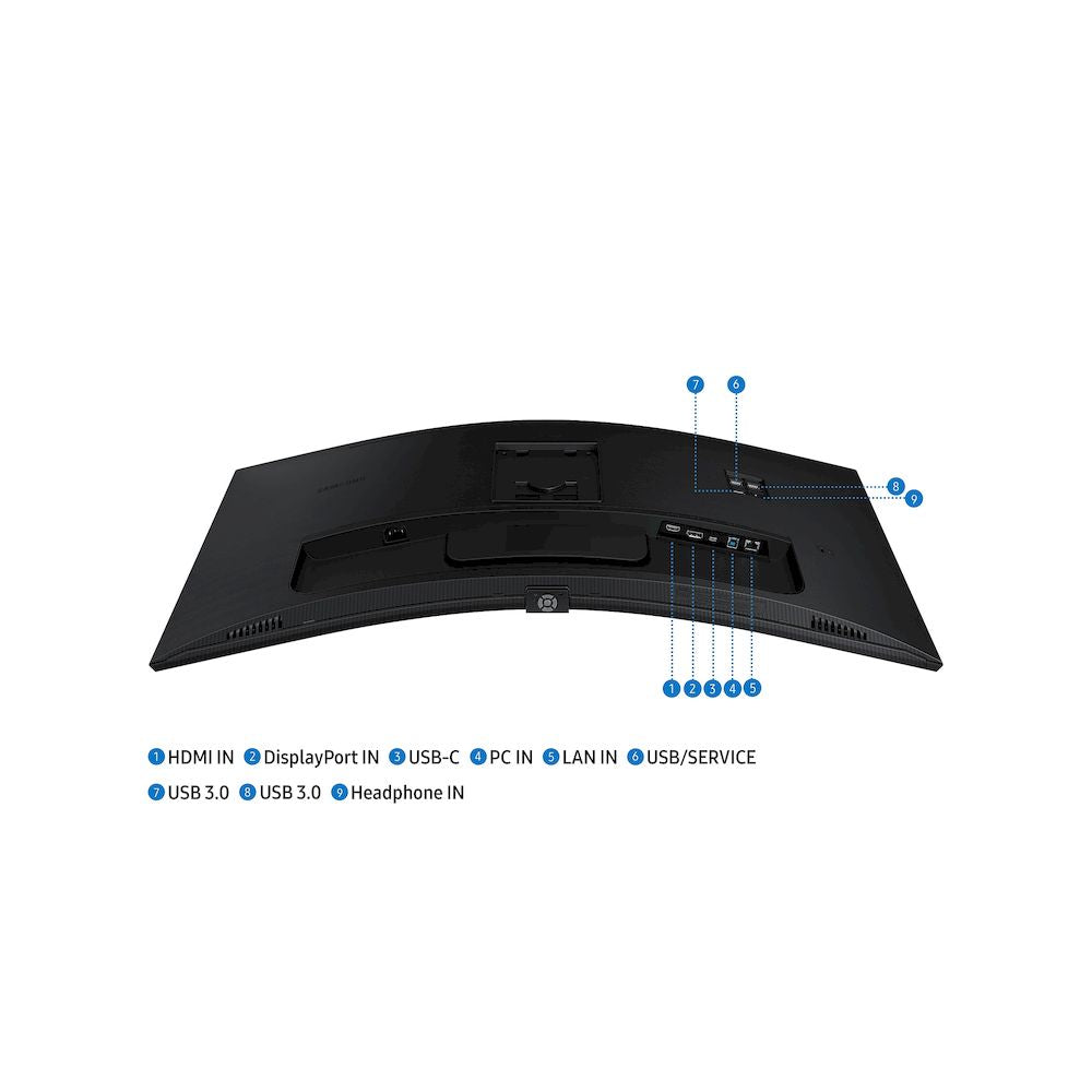 Monitor Samsung Viewfinity S6 34' LS34C650UALXPE 100Hz 5ms VA 3440x1440 FREESYNC DP HDMI LAN