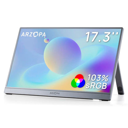 Monitor Arzopa Z1C PLUS PORTATIL 17.3' SRGB 103% FHD IPS LIGERO