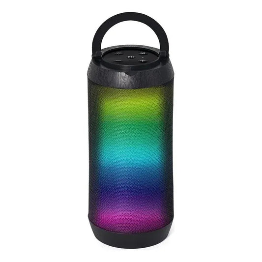 Parlante Inalambrico Bluetooth Prolink Con Luces Negro 10w