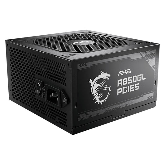 Fuente de poder MSI GAMER A850GL ATX 850W 240VAC 80 Plus ORO