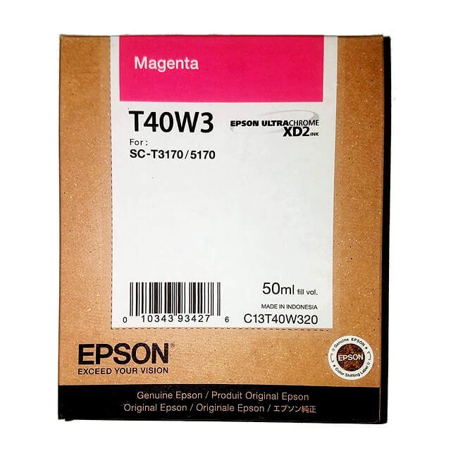 Cartucho Epson MAGENTA T40W T40W3 T40W320 PARA SC SURECOLOR T3170M T5170M