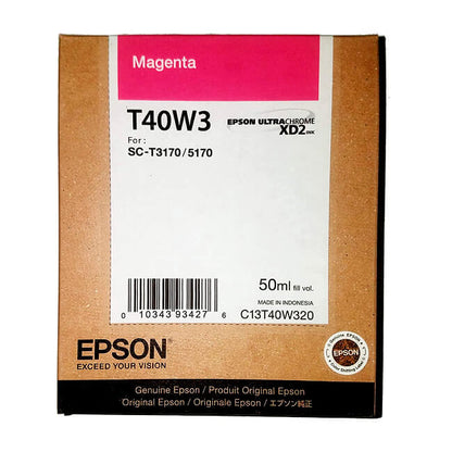 Cartucho Epson MAGENTA T40W T40W3 T40W320 PARA SC SURECOLOR T3170M T5170M