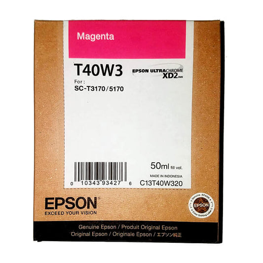 Cartucho Epson MAGENTA T40W T40W3 T40W320 PARA SC SURECOLOR T3170M T5170M