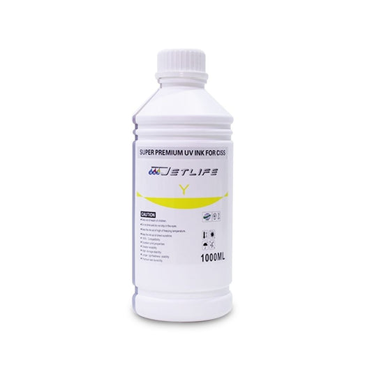 Tinta Amarilla 1L Super Premium UV pigmentadas Jetlife PARA IMPRESORAS DE SERIE L