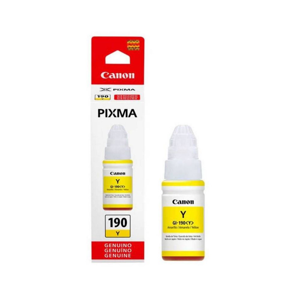 Tinta Canon 190 AMARILLO GI-190 GI190 GI-190Y YELLOW 70ml