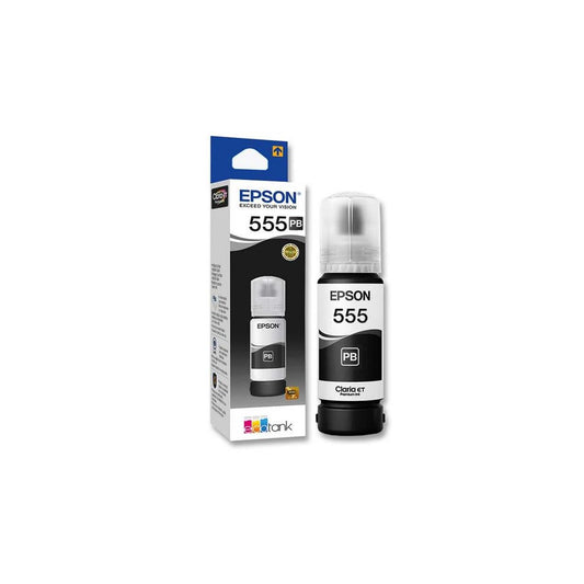 Tinta EPSON T555 NEGRO L L8160 L8180 ORIGINAL T555120-AL