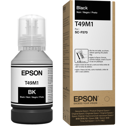 Botella de Tinta Epson NEGRO T49M SUREcolor F570 Sub F571 F170 (PN T49M120)