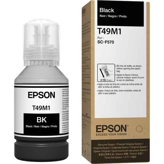 Botella de Tinta Epson NEGRO T49M SUREcolor F570 Sub F571 F170 (PN T49M120)