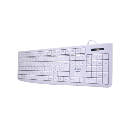 TECLADO MULTIMEDIA TE-4069S MULTIMEDIA USB 2.0 BLANCO NUMERICO