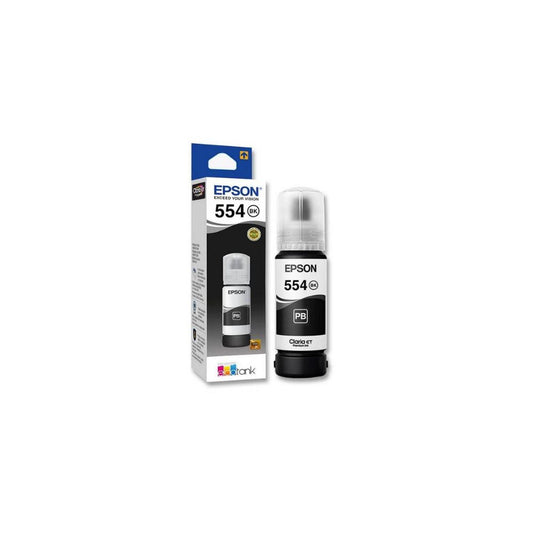 Tinta EPSON T554 NEGRO L L8160 L8180 ORIGINAL T554120-AL