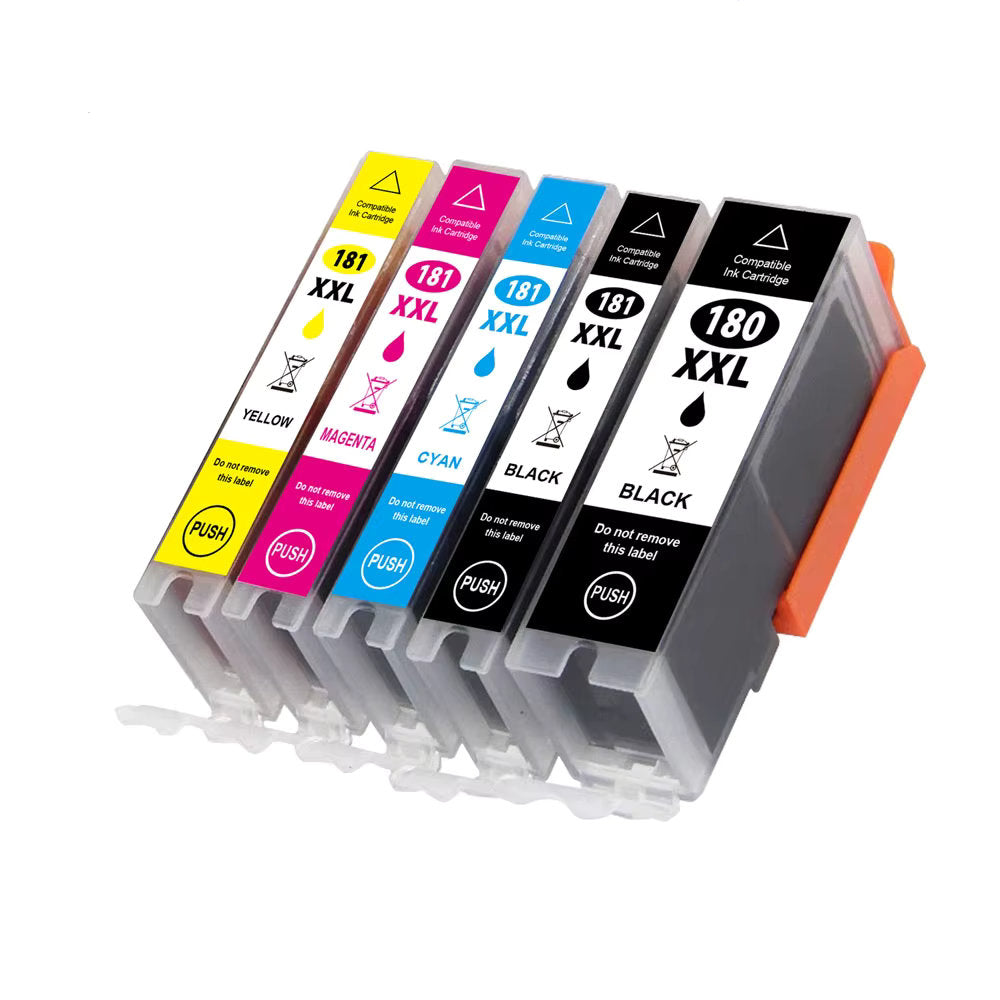 Cartucho de tinta Canon PGI-180 CLI-181 PGI-180XXL CLI-181XXL X 5U Cartucho 180 181 COMPATIBLE ts6110 TS6210 ts701
