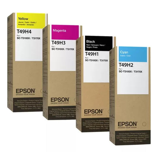 Pack Botella de Tinta Epson T49H x 4 Colores Original