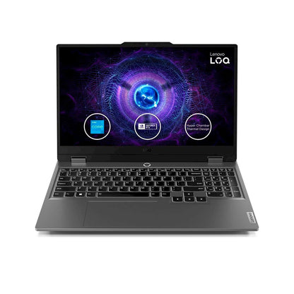 LAPTOP GAMER LENOVO LOQ 15.6' i5 12450HX 24GB 512GB SSD VIDEO 6GB RTX 3050 W11 83GS00EQLM