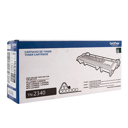 TONER BROTHER ORIGINAL NEGRO TN-2340 BK 1200 PAG LASER L2320