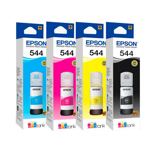 Tinta Epson T544 544 Original kit x 4un L1110 L1210 L1250 L3110 L3150 L3160 L3210 L3250 L3260 L3560 L5190 L5290 L5590