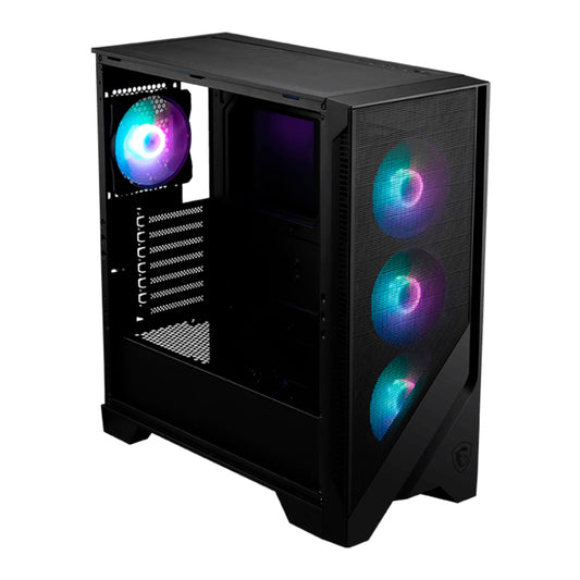 CASE GAMER MID TOWER MSI MAG FORCE 320R 7R ATX USB 3.2 SIN FUENTE VIDRIO TEMPLADO