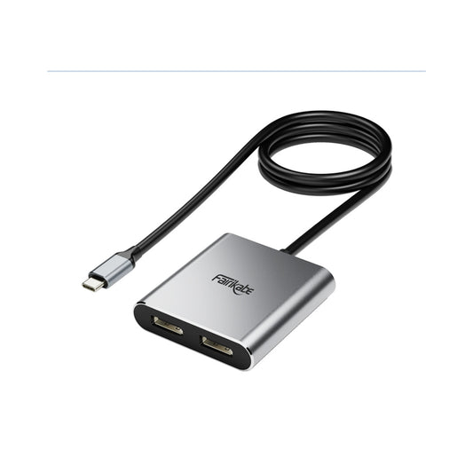 Adaptador USB C a DISPLAYPORT dual USB C A 2 DISPLAYPORT PC MAC IPAD