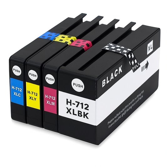 Cartucho Compatible 712 712xl IMPRESORA Designjet X 4 Unidad T210 T230 T250 T630 T650