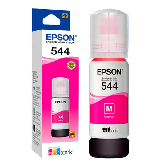 Botella tinta EPSON T544 T544120 544 ROJA serie L Original