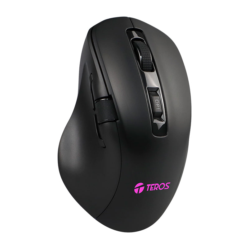MOUSE GAMER TEROS TE-5168N CABLE USB 64000 DPI 7 BOTONES