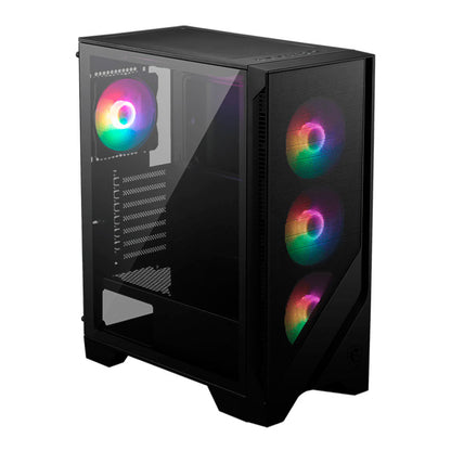 Case MSI GAMER MAG FORGE 120A AIRFLOW NEGRO ATX ARGB FILTRO 6 VENTILADORES - 7 RANURAS LED S/F