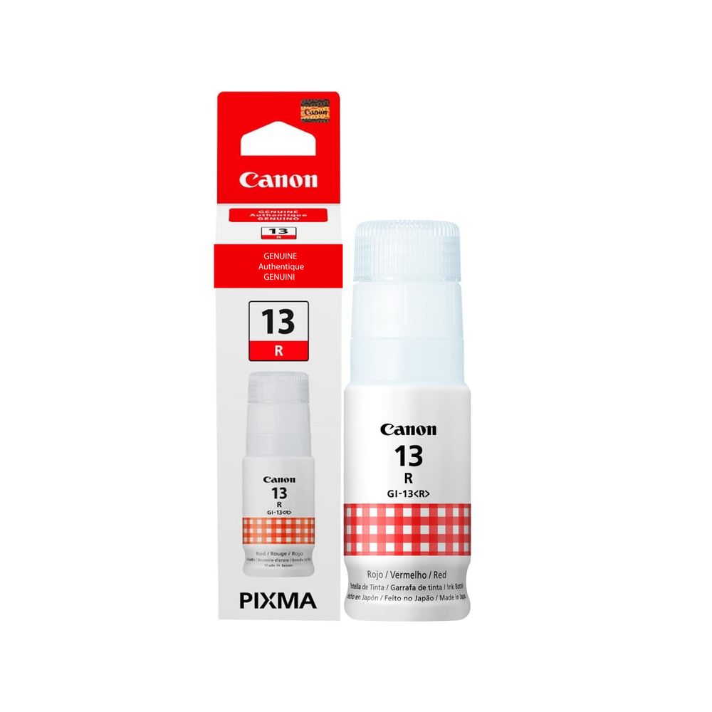 Tinta Canon GI-13 ROJO 13 GI-13R GI13 RED G510 G610