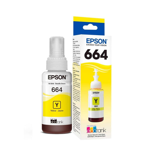 Botella tinta EPSON T664420 T664 AMARILLA 664 serie L 100% original