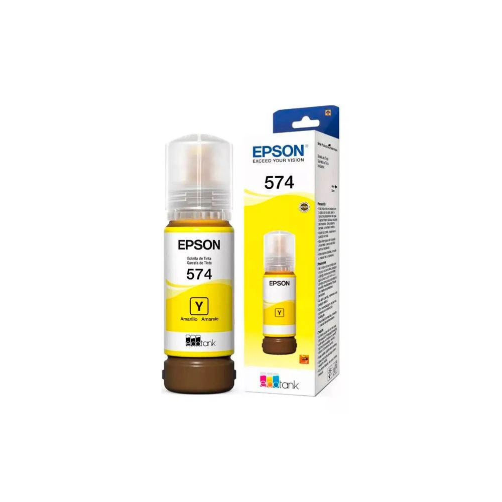 Tinta Epson AMARILLO T574 574 T574420-AL EcoTank L8050 L18050 70ML