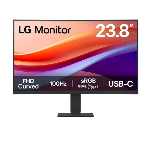 MONITOR LG CURVO 24U421A-B 23.8" FHD 5MS 100HZ USBC VA VESA  USB-C 15W
