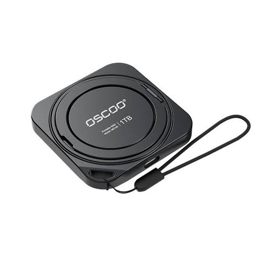 DISCO SSD PORTATIL EXTERNO OSCOO MD100 1TB 20gbps 2100mb/s TIPO-C CON SOPORTE 360° MAGNETICO CELULAR SMARTPHONE IPHONE