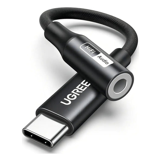 ADAPTADOR DE AUDIO UGREEN USB-C A 3.5mm JACK. ALTA RESOLUCIÓN