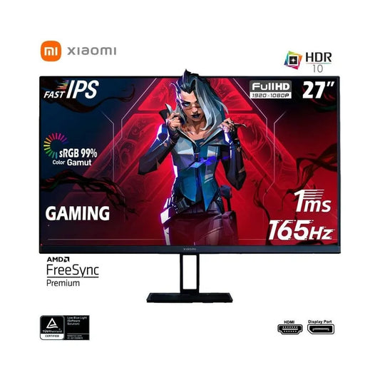 MONITOR XIAOMI G27i 27' 165HZ 1Ms FreeSync PREMIUN sRGB 99% HDR10 DISPLAYPORT HDMI 2.0