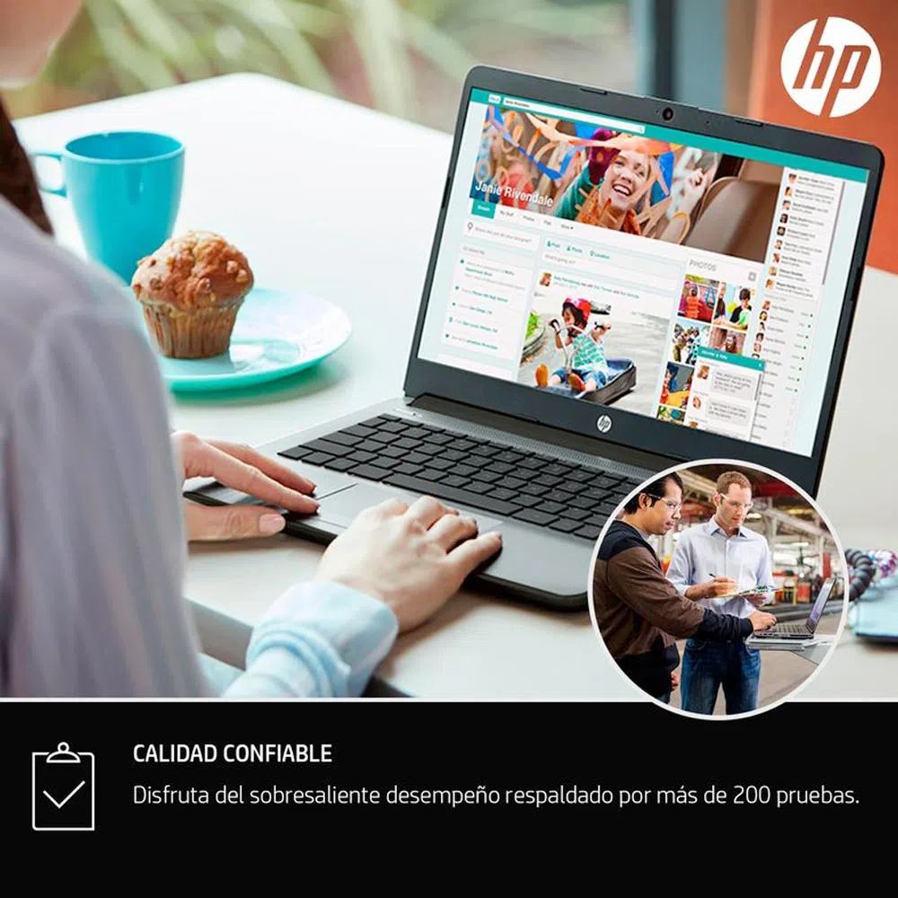 Laptop HP BÁSICA 14-CF2075LA 14' HD I5 10ma 4GB 256GB SSD W10 VELOZ (PN 29B29LA)