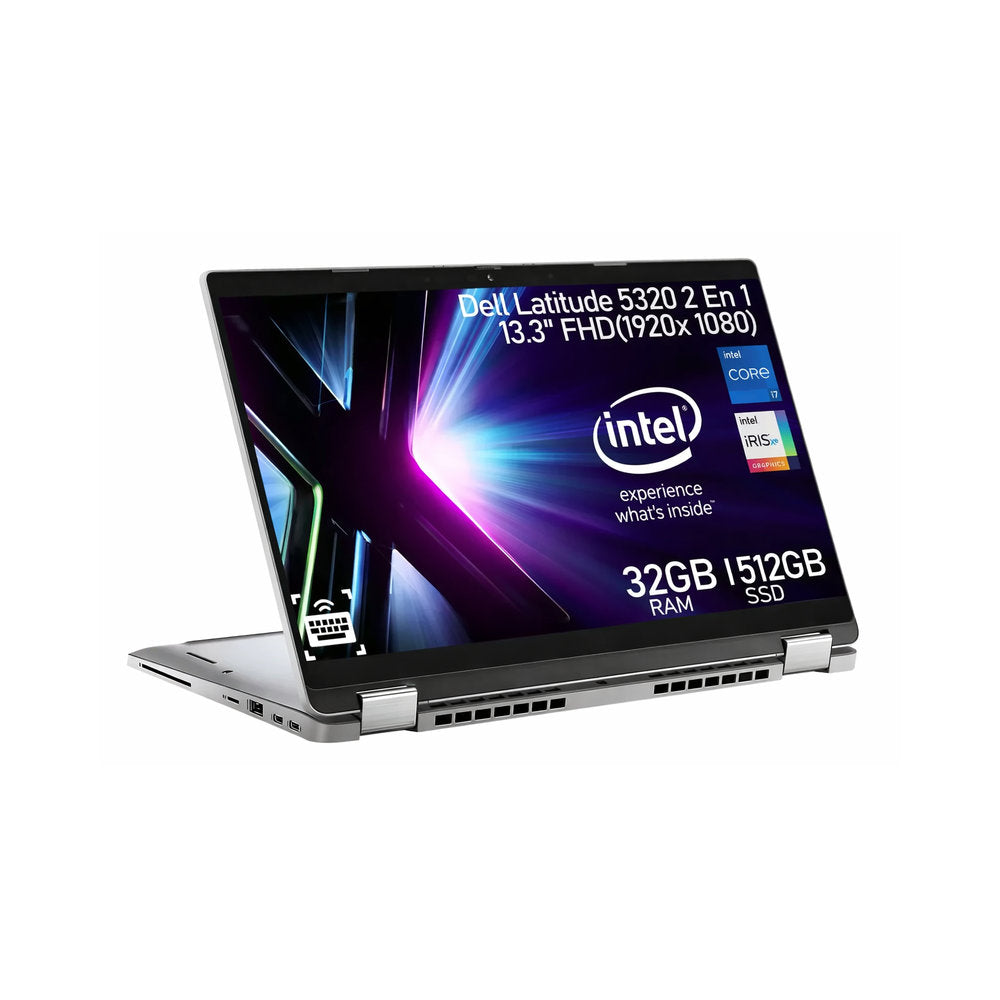 Laptop DELL LATITUDE 5320 13.3' TACTIL I7 1185G7 32GB 512GB W11 PRO Laptop TACTIL Laptop TOUCH Laptop 2 EN 1 DELL X360 LAPTOP EMPRESARIAL