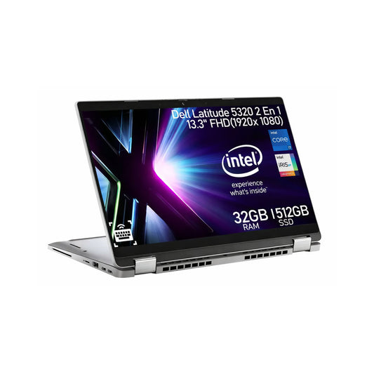 Laptop DELL LATITUDE 5320 13.3' TACTIL I7 1185G7 32GB 512GB W11 PRO Laptop TACTIL Laptop TOUCH Laptop 2 EN 1 DELL X360 LAPTOP EMPRESARIAL