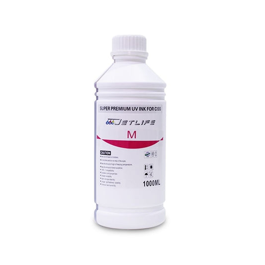 Tinta Magenta 1L Super Premium UV pigmentadas Jetlife PARA IMPRESORAS DE SERIE L