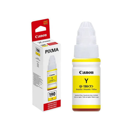 Tinta Canon 190 AMARILLO GI-190 GI190 GI-190Y YELLOW 70ml