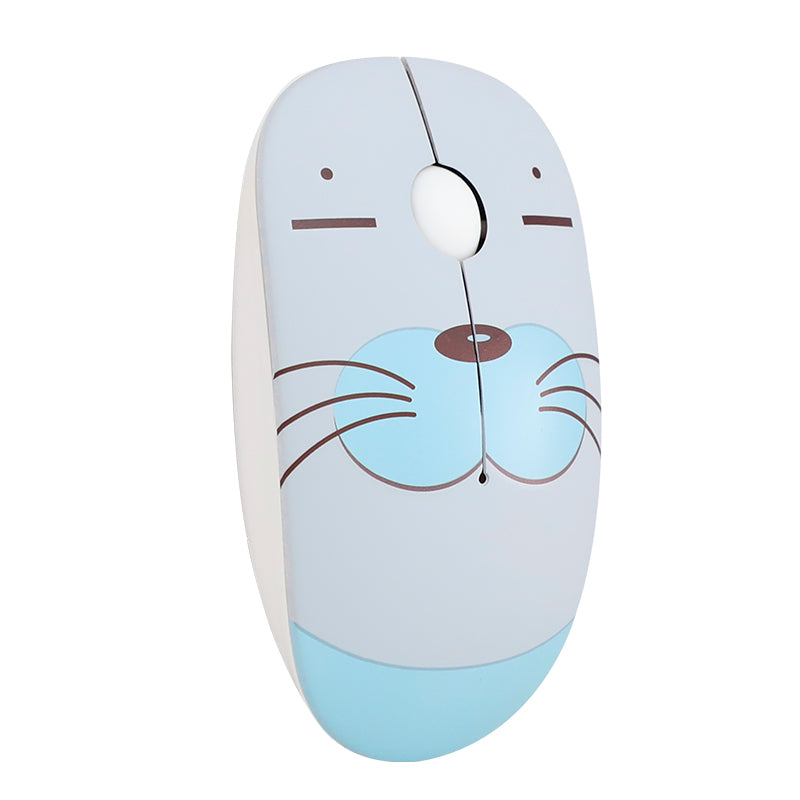 Mouse inalambrico Teros TE1214S DIBUJO FOCA 1000dpi USB 2.4GHz