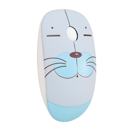 Mouse inalambrico Teros TE1214S DIBUJO FOCA 1000dpi USB 2.4GHz