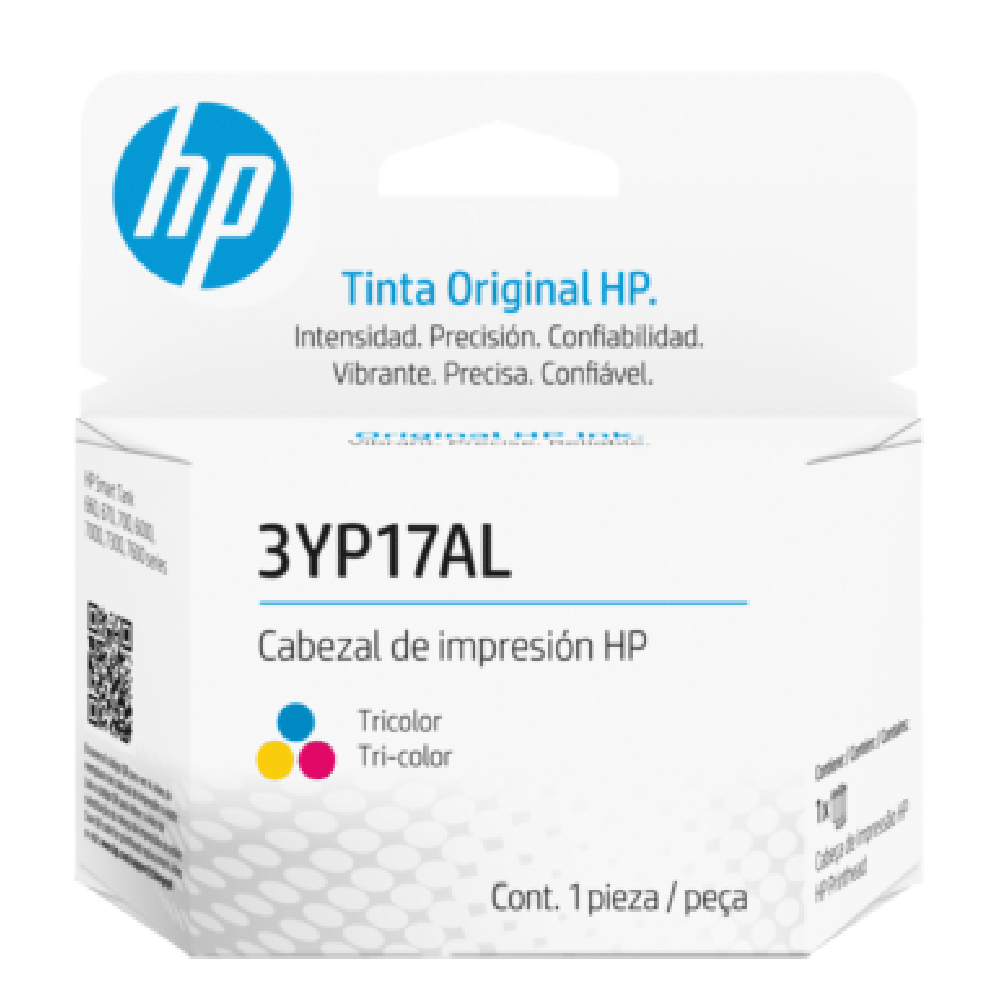 CABEZAL HP 3YP17AL TRICOLOR PARA IMPRESORA HP 660, 670, 700, 6000, 7000, 7300, 7600