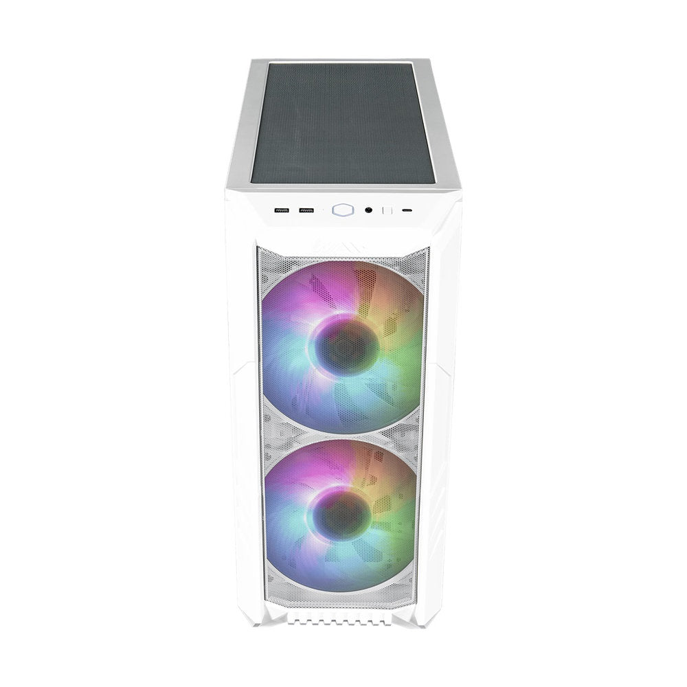 Case Cooler Master HAF 500 H500 GLASS ARGB WHITE BLANCO TAPA VIDRIO SIN FUENTE CASE MID TOWER ATX E-ATX