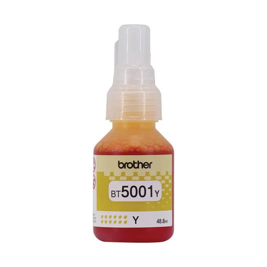 Botella de Tinta BROTHER bt5001y bt5001 5001 5001Y AMARILLO AMARILLA OEM SIN CAJA T220 T300 T310 T420W T500w T510W T520W T700w T710W T720DW T800w T810W T820DW T910DW T920DW T4500DW