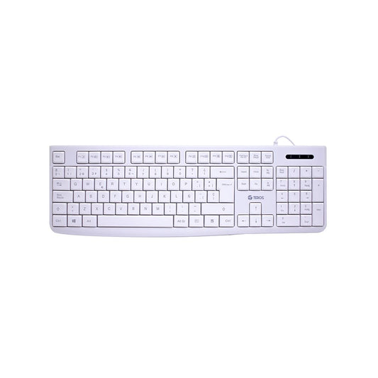 TECLADO MULTIMEDIA TE-4069S MULTIMEDIA USB 2.0 BLANCO NUMERICO